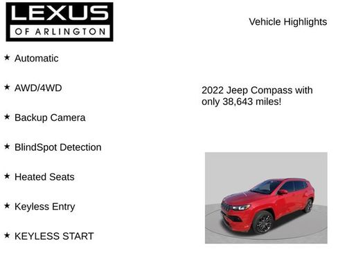 Used 2022 Jeep Compass Limited AWD/4WD image 7