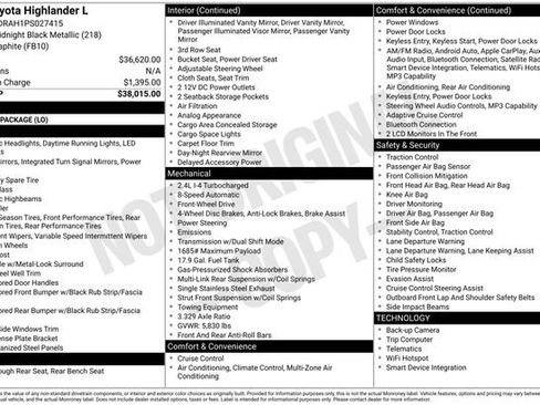 Used 2023 Toyota Highlander L FWD image 15