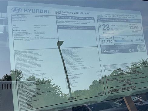 New 2026 Hyundai Santa Fe Calligraphy AWD/4WD image 16