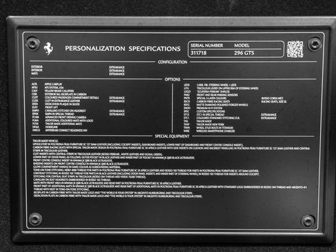 Certified 2024 Ferrari 296 GTS RWD image 27