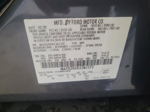 Used 2020 Ford EcoSport SE FWD image 33