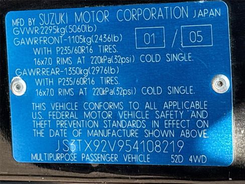Used 2005 Suzuki XL7 4WD image 20