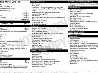 Used 2021 Subaru Ascent Limited w/ Popular Package #2A