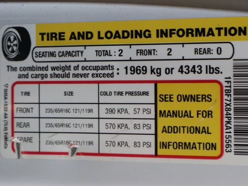Used 2023 Ford Transit 350 148 High Roof Extended w/ Fleet Safety Package RWD image 42