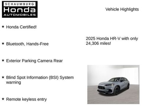 Certified 2025 Honda HR-V Sport image 7