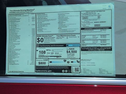 New 2026 BMW i4 eDrive40 w/ Premium Package RWD image 17