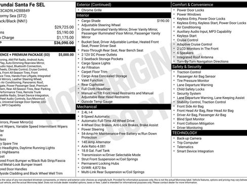 Used 2020 Hyundai Santa Fe SEL w/ Convenience + Premium Package image 37