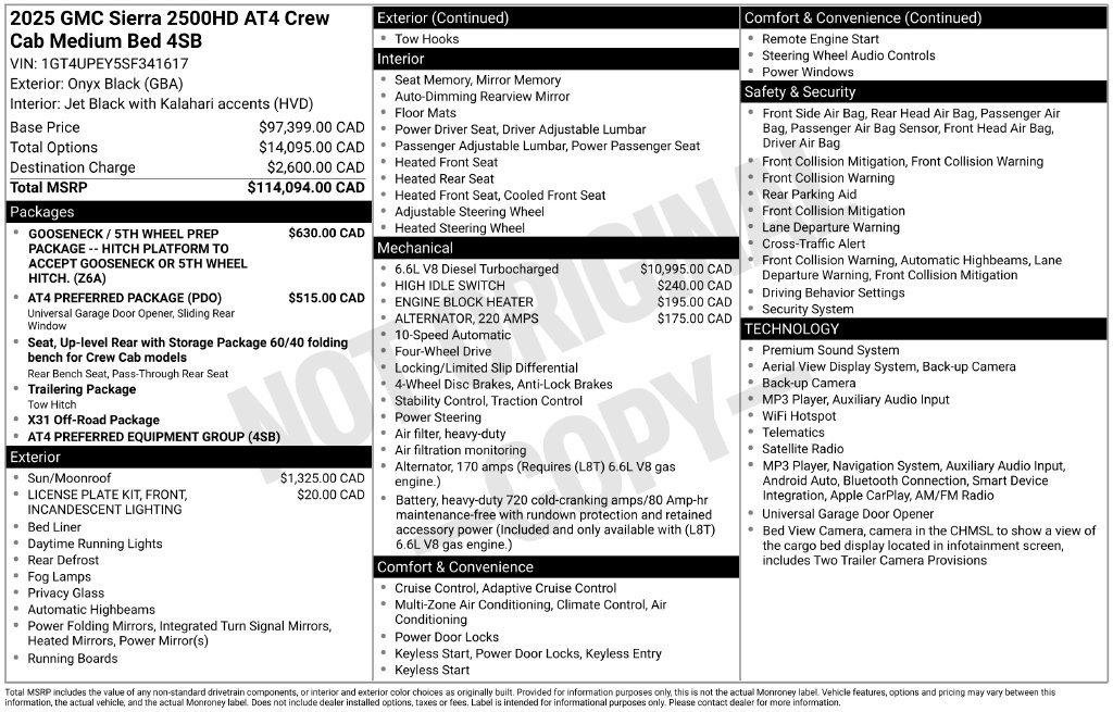Used 2025 GMC Sierra 2500 AT4 AWD/4WD image 87