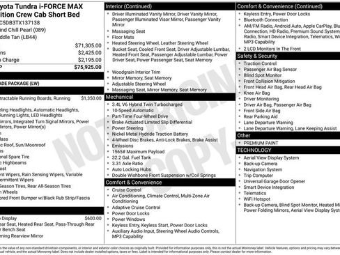 Used 2026 Toyota Tundra 1794 Edition AWD/4WD image 7
