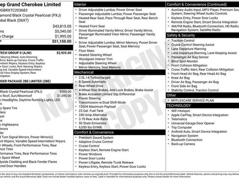New 2026 Jeep Grand Cherokee Limited w/ Luxury Tech Group II RWD image 7