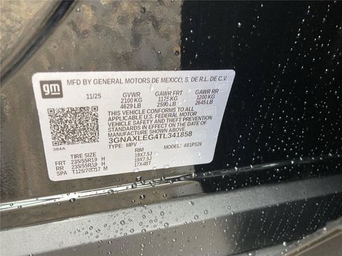 New 2026 Chevrolet Equinox RS w/ LPO, Floor Liner Package image 14