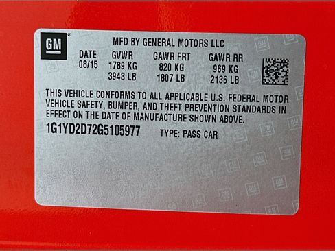 Used 2016 Chevrolet Corvette Stingray Coupe w/ 2LT Preferred Equipment Group image 12