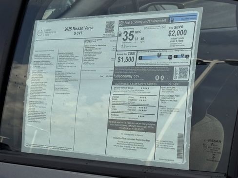 New 2025 Nissan Versa S w/ S Plus Package image 27