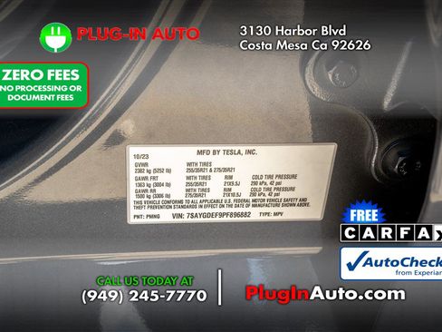 Used 2023 Tesla Model Y Performance AWD/4WD image 10