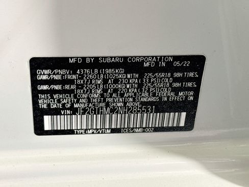 Used 2022 Subaru Crosstrek 2.5i Limited w/ Moonroof Package 1 AWD/4WD image 40