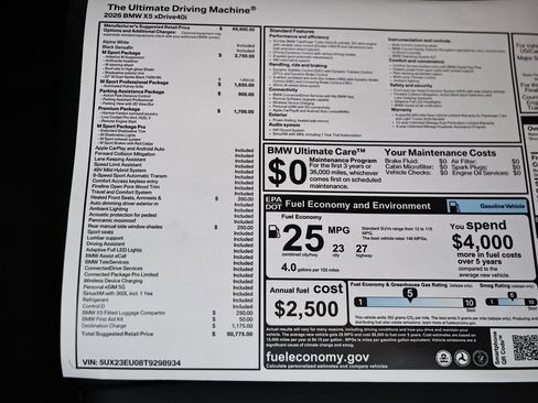 New 2026 BMW X5 xDrive40i w/ M Sport Package image 40