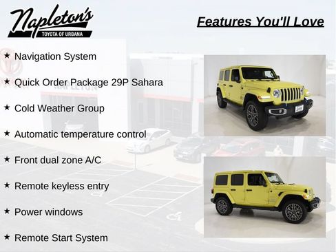 Used 2023 Jeep Wrangler Unlimited Sahara w/ Cold Weather Group AWD/4WD image 7