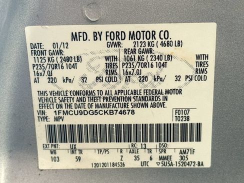 Used 2012 Ford Escape XLT AWD/4WD image 30