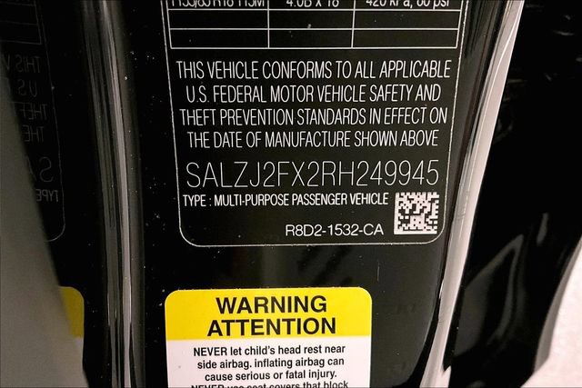 Certified 2024 Land Rover Range Rover Evoque S AWD/4WD image 34