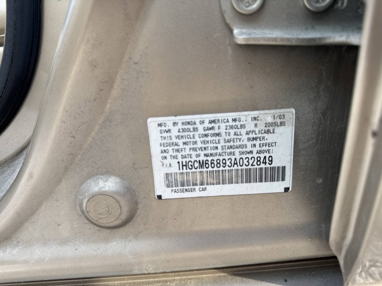Used 2003 Honda Accord EX image 40