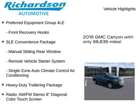 Used 2016 GMC Canyon SLE w/ SLE Convenience Package image 10