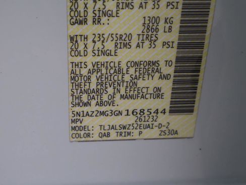 Used 2016 Nissan Murano Platinum w/ Platinum Technology Package image 23