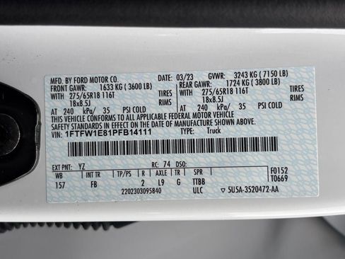 Used 2023 Ford F150 XLT w/ Equipment Group 302A High AWD/4WD image 37