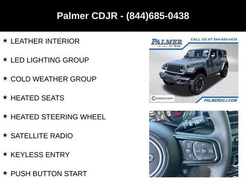 Certified 2025 Jeep Wrangler Unlimited Rubicon 4xe w/ Convenience Group AWD/4WD image 12