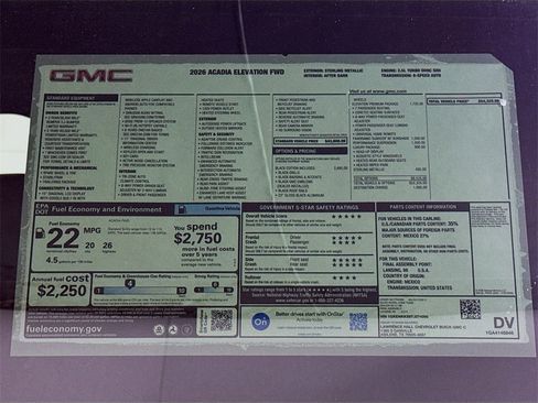 New 2026 GMC Acadia Elevation w/ Black Edition image 20