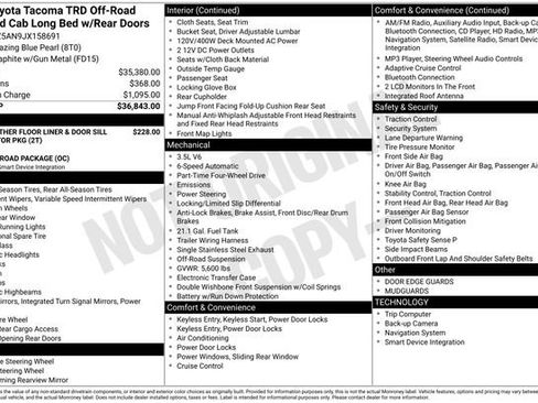 Used 2018 Toyota Tacoma TRD Off-Road image 34