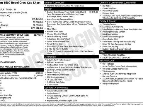 New 2026 RAM 1500 Rebel w/ Rebel Level 2 Equipment Group image 5
