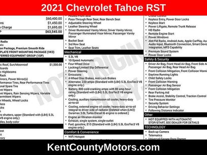 Used 2021 Chevrolet Tahoe RST