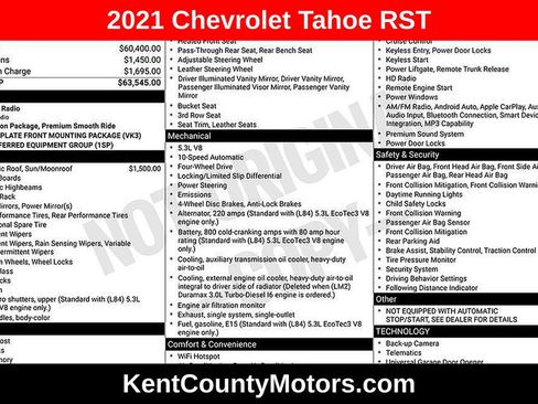 Used 2021 Chevrolet Tahoe RST AWD/4WD image 1