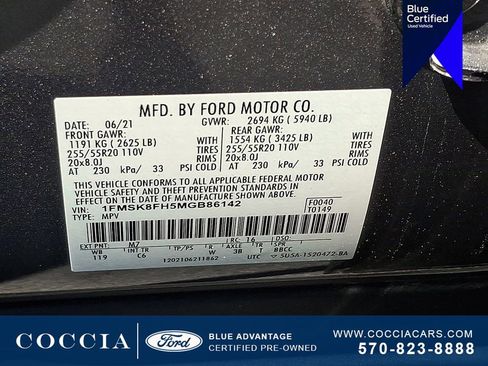 Certified 2021 Ford Explorer Limited AWD/4WD image 28