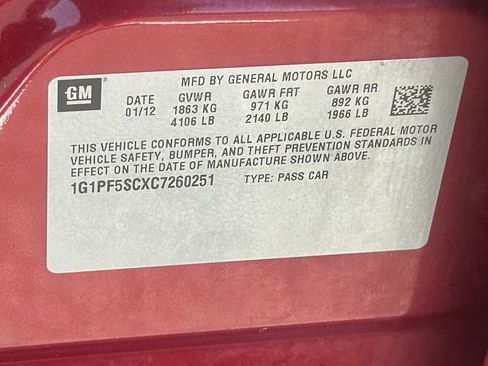 Used 2012 Chevrolet Cruze LT w/ RS Package FWD image 31