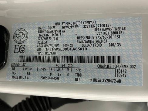 Used 2025 Ford F150 Lariat w/ Equipment Group 502A High AWD/4WD image 64