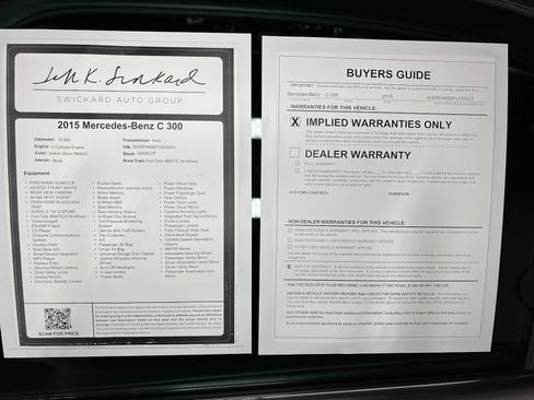 Used 2015 Mercedes-Benz C 300 4MATIC Sedan image 38