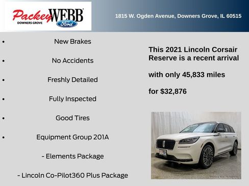 Used 2021 Lincoln Corsair Reserve w/ Equipment Group 201A image 11