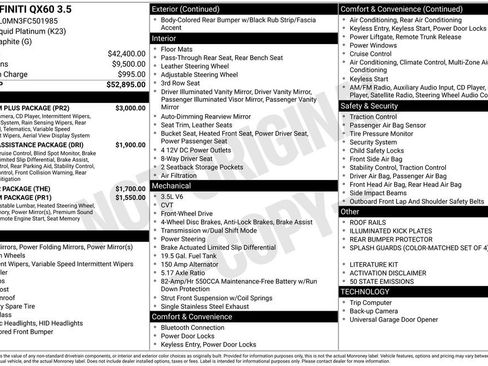 Used 2015 INFINITI QX60 FWD w/ Premium Plus Package image 11