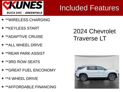 Used 2024 Chevrolet Traverse LT AWD/4WD image 3