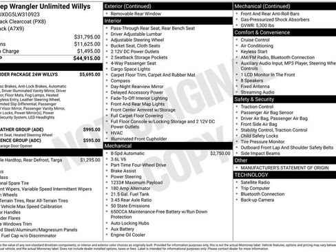 Used 2020 Jeep Wrangler Unlimited Sport image 34