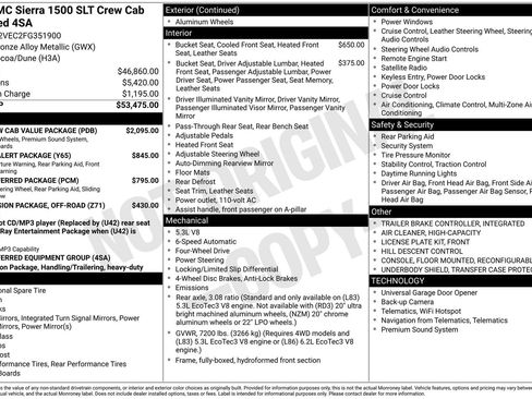 Used 2015 GMC Sierra 1500 SLT w/ SLT Crew Cab Value Package AWD/4WD image 34