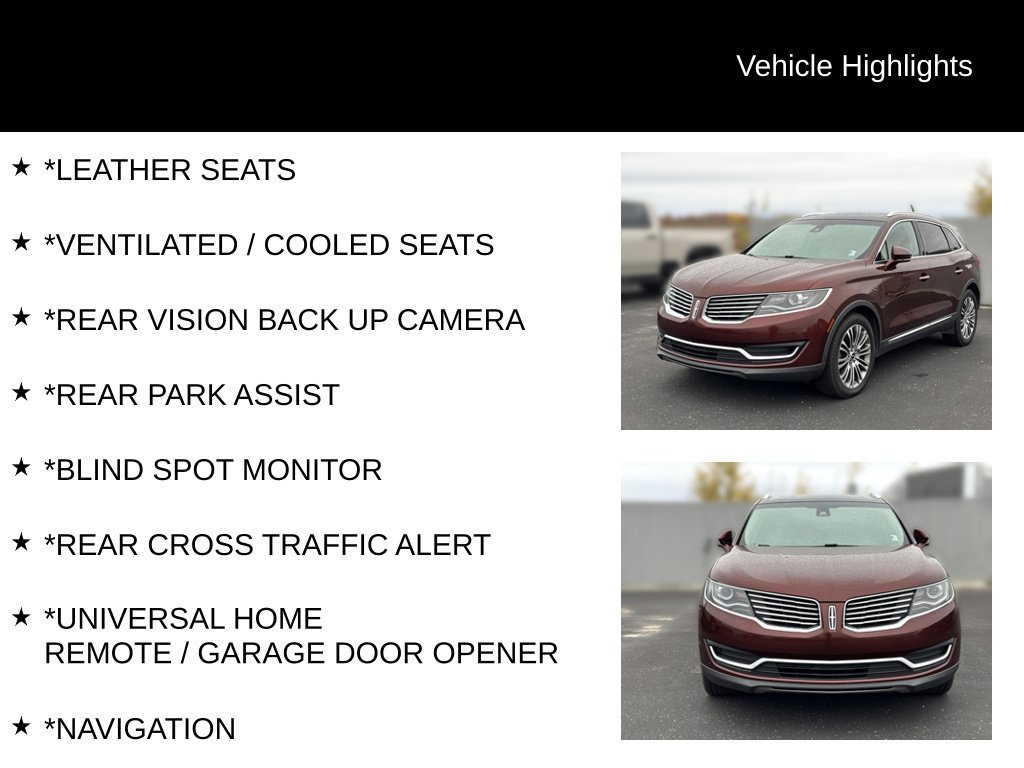 Used 2016 Lincoln MKX Reserve w/ Climate Package AWD/4WD image 9