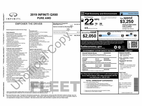 Used 2019 INFINITI QX60 Pure image 5
