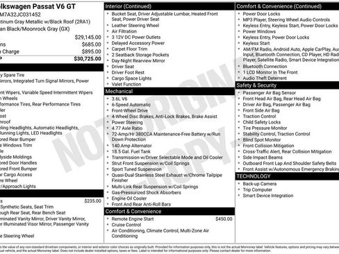 Used 2018 Volkswagen Passat 3.6 image 3