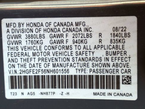 Used 2022 Honda Civic Sport image 35