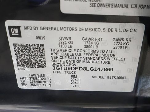 Used 2020 GMC Sierra 1500 SLT w/ SLT Premium Plus Package AWD/4WD image 62