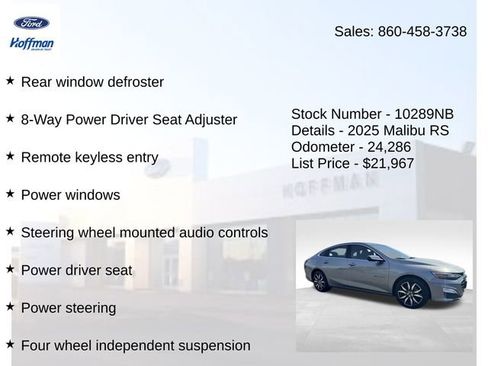 Used 2025 Chevrolet Malibu RS FWD image 10