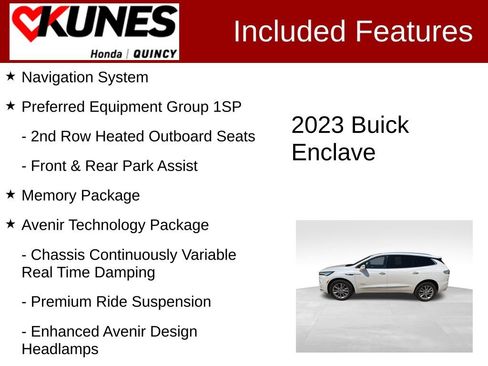 Used 2023 Buick Enclave Avenir w/ Avenir Technology Package AWD/4WD image 2