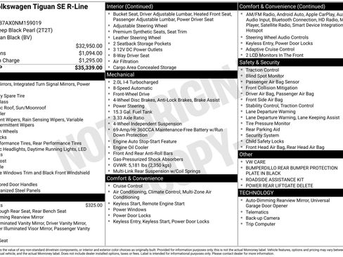 Used 2022 Volkswagen Tiguan SE R-Line image 47